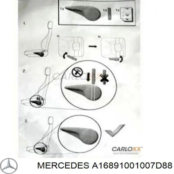  Mercedes A16891001007D88 ціна, від 20.11 USD