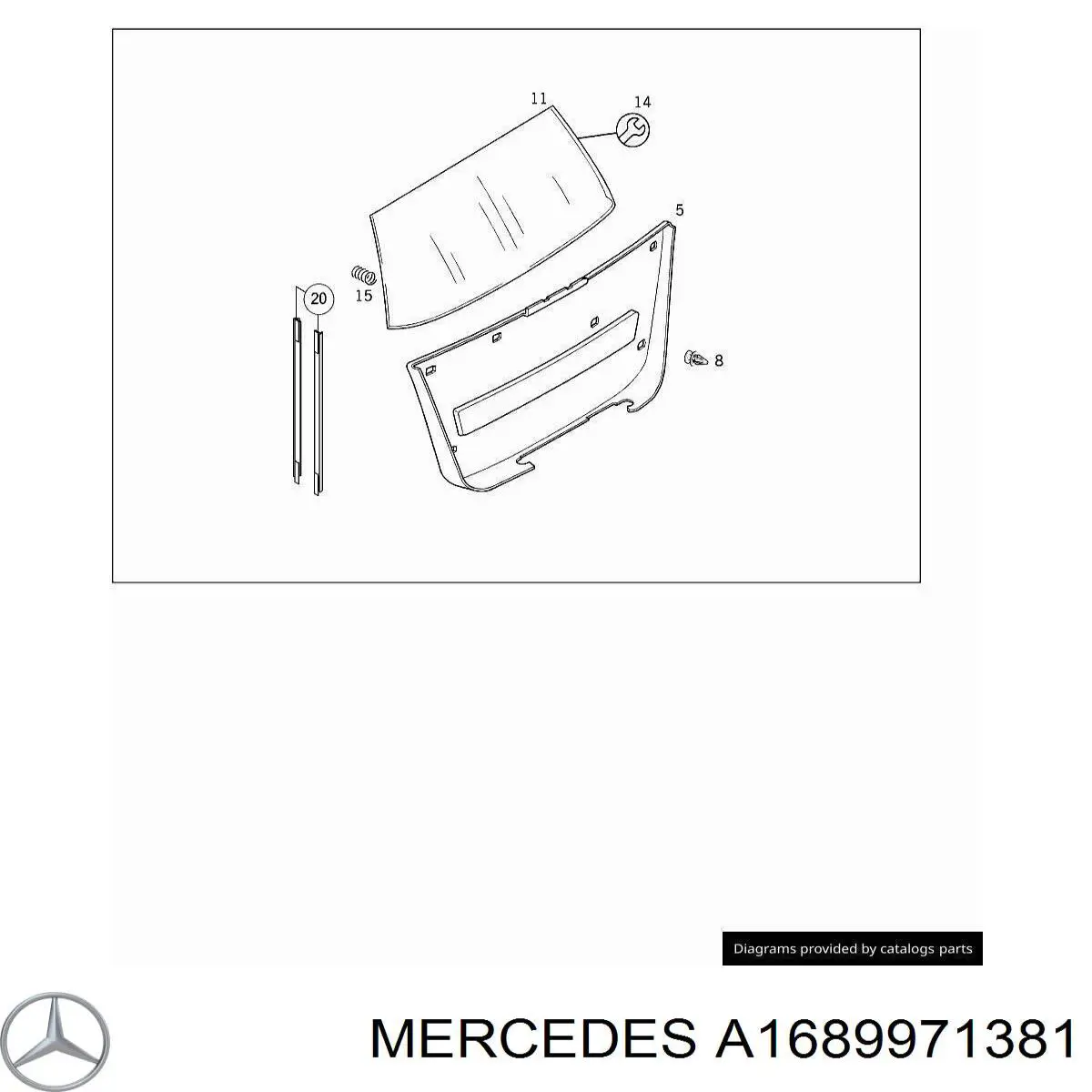 Купити A1689971381 Mercedes 