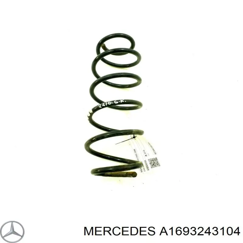 A1693243104 Mercedes пружина задня