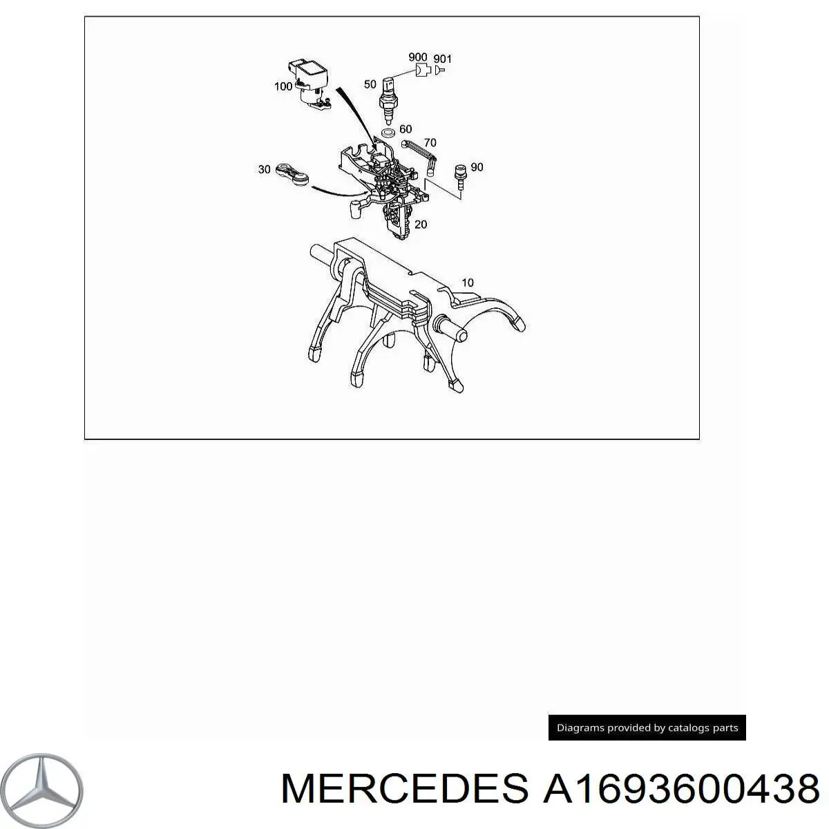 A1683600338 Mercedes Сервопривід керування АКПП, кроковий двигун