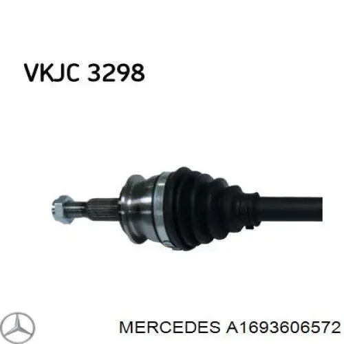 A1693606572 Mercedes Привід передній правий