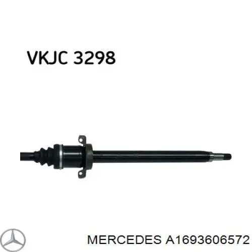 Піввісь передня, права Mercedes A1693606572 ціна, від 143.81 USD