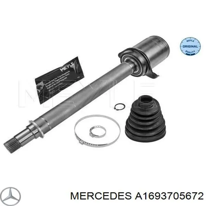 Піввісь передня, права Mercedes A1693705672 ціна, від 152.42 USD