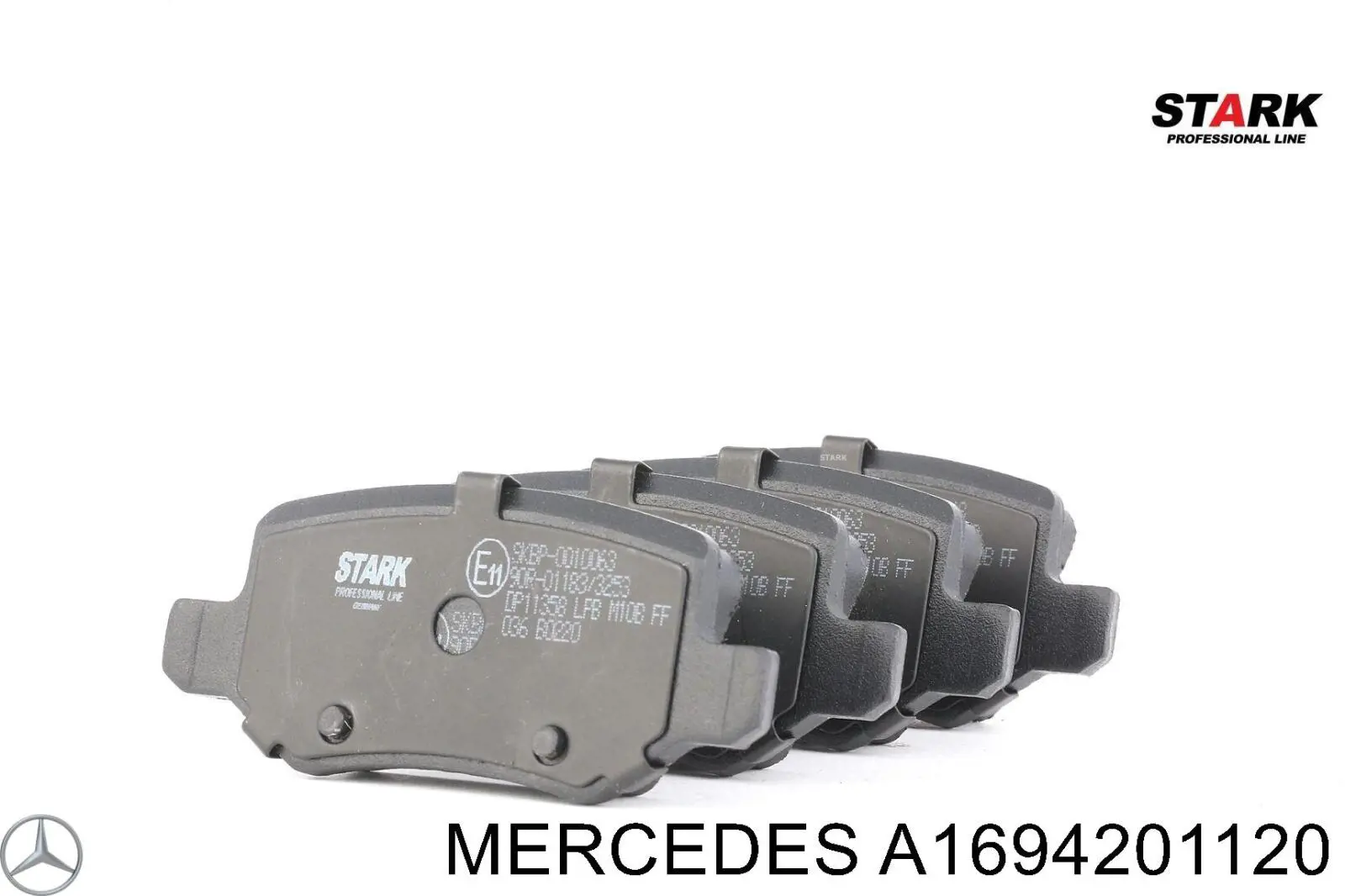 Купити A1694201120 Mercedes Задні колодки