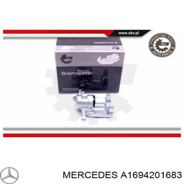 Купити A1694201683 Mercedes Супорт гальмівний передній правий