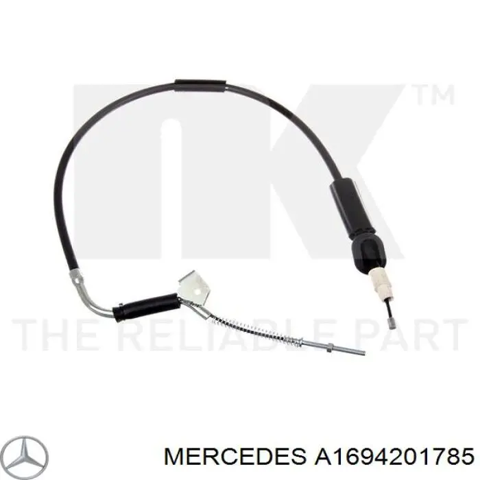 Купити A1694201785 Mercedes Трос ручного гальма передній