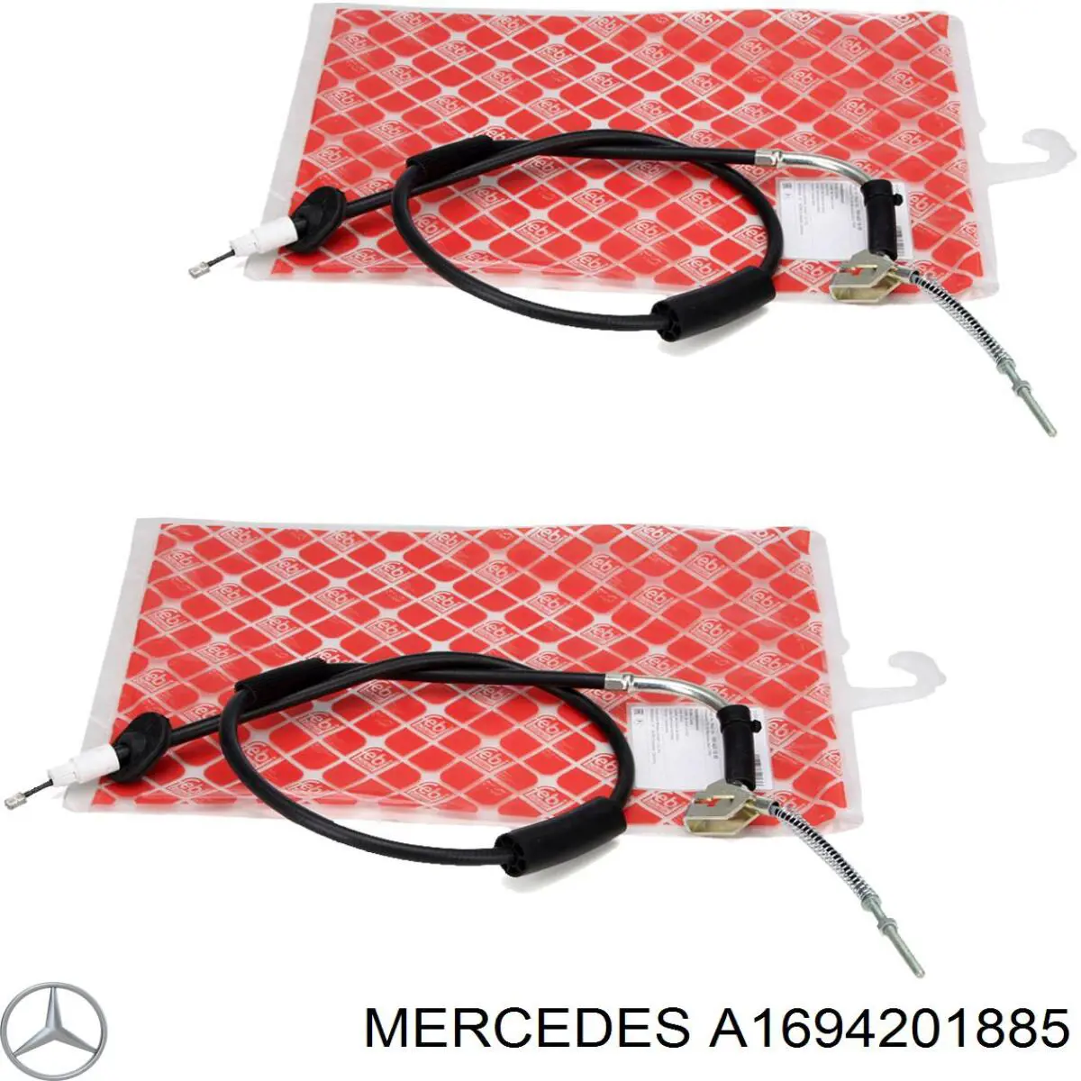A1694201885 Mercedes трос ручного гальма передній