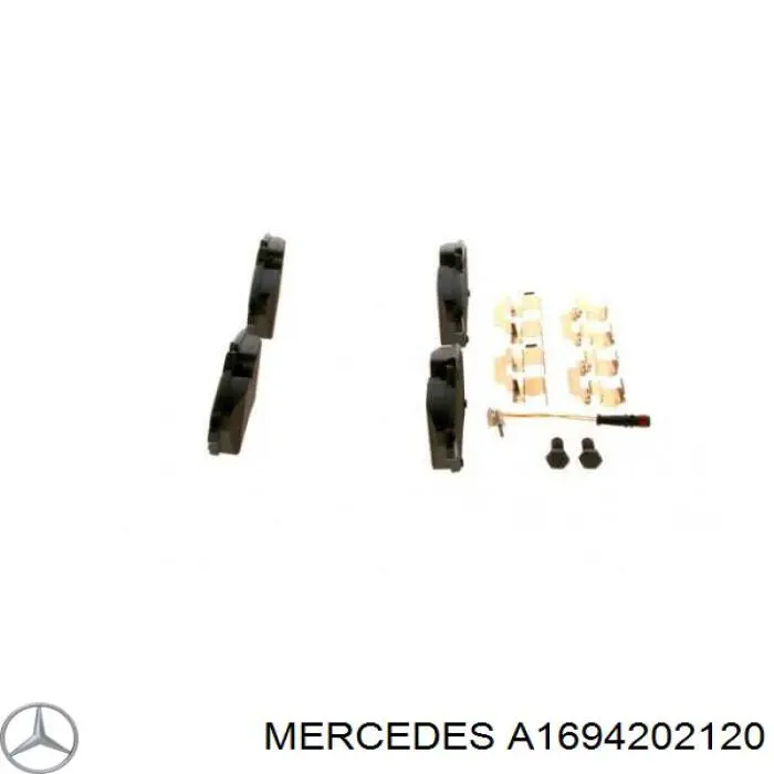 Передні тормозні колодки A1694202120 Mercedes