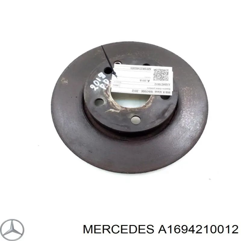 A1694210012 Mercedes Гальмо дискове переднє