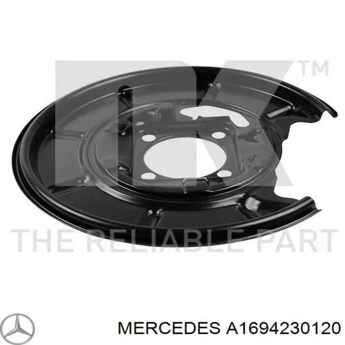 Захист гальмівного диска заднього, лівого Mercedes A1694230120 ціна, від 19.60 USD