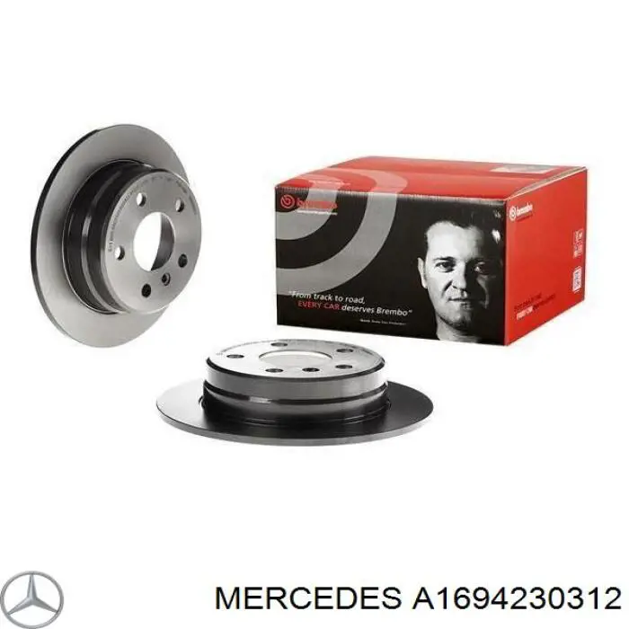 Диск гальмівний задній Mercedes A1694230312
