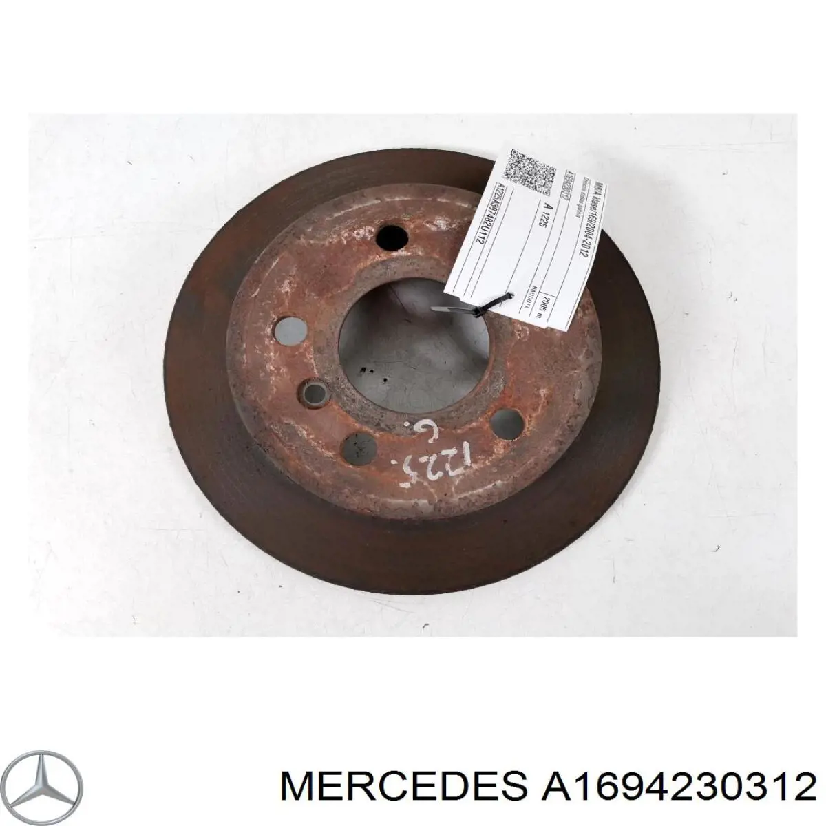 A1694230312 Mercedes диск гальмівний задній