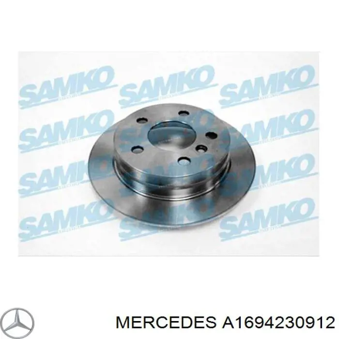 Купити A1694230912 Mercedes Диск заднього гальма