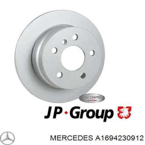 Задні дискові гальма Mercedes A1694230912 ціна, від 32.60 USD