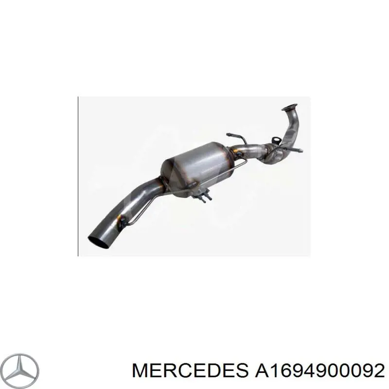 Фільтр системи відпрацьованих газів Mercedes A1694900092 ціна, від 329.21 USD