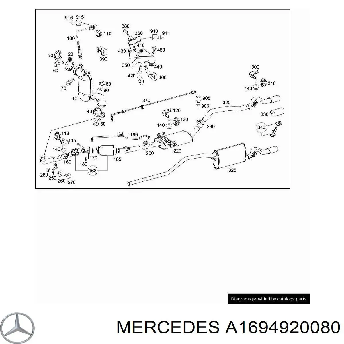 Купити A1694920080 Mercedes 