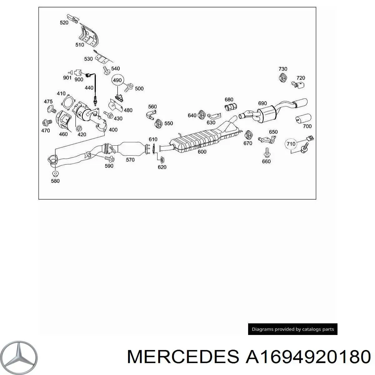  Mercedes A1694920180 ціна, від 3.82 USD