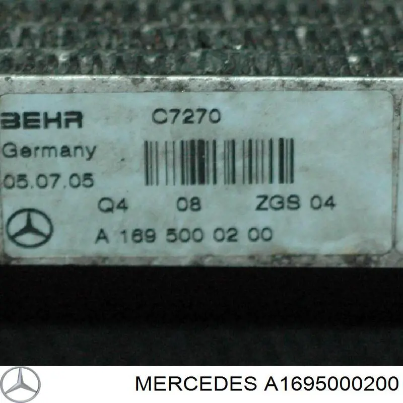 Купити A1695000700 Mercedes Радіатор охолодження, АКПП