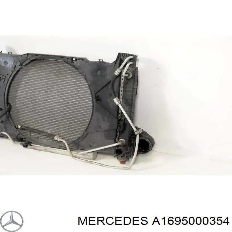 Радіатор кондиціонера A1695000354 Mercedes