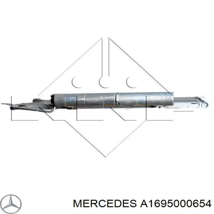 A1695000654 Mercedes радіатор кондиціонера
