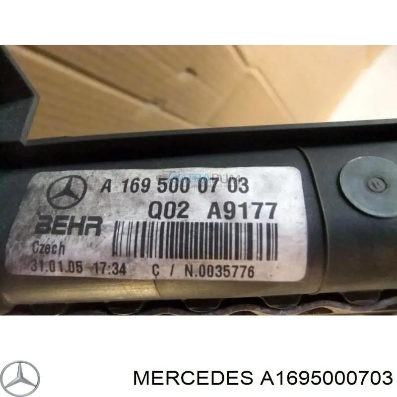 Радіатор A1695000703 Mercedes
