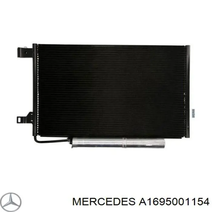Конденсатор кондиціонера Mercedes A1695001154 ціна, від 81.58 USD