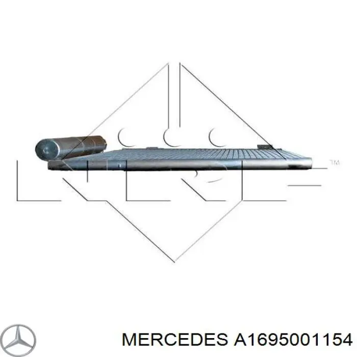 A1695001154 Mercedes радіатор кондиціонера