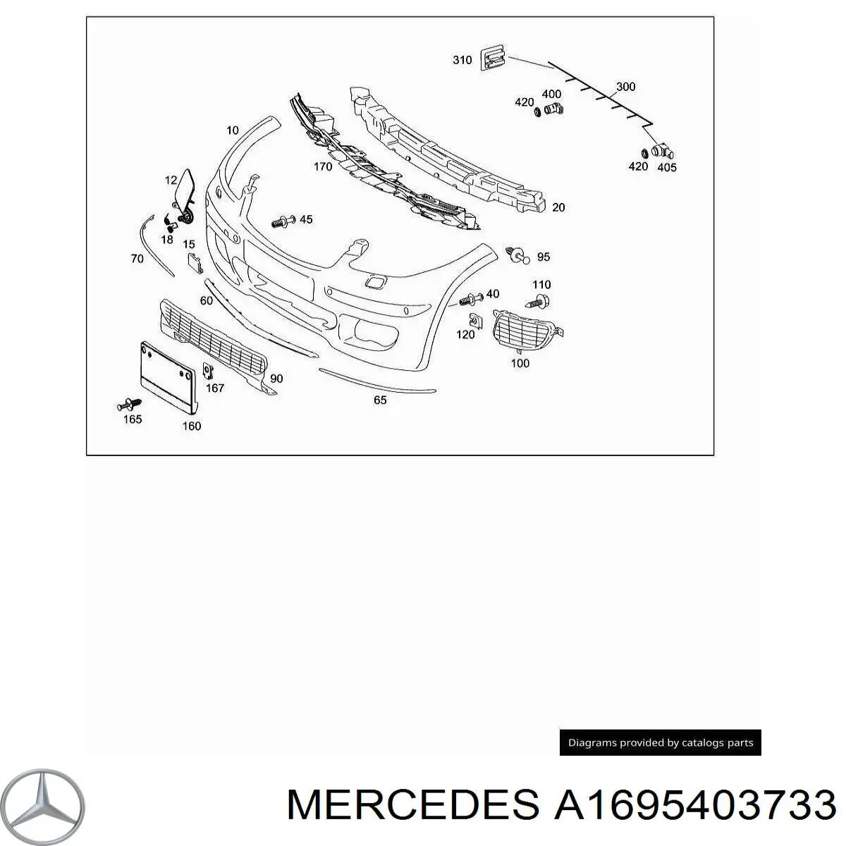  Mercedes A1695403733 ціна, від 50.67 USD