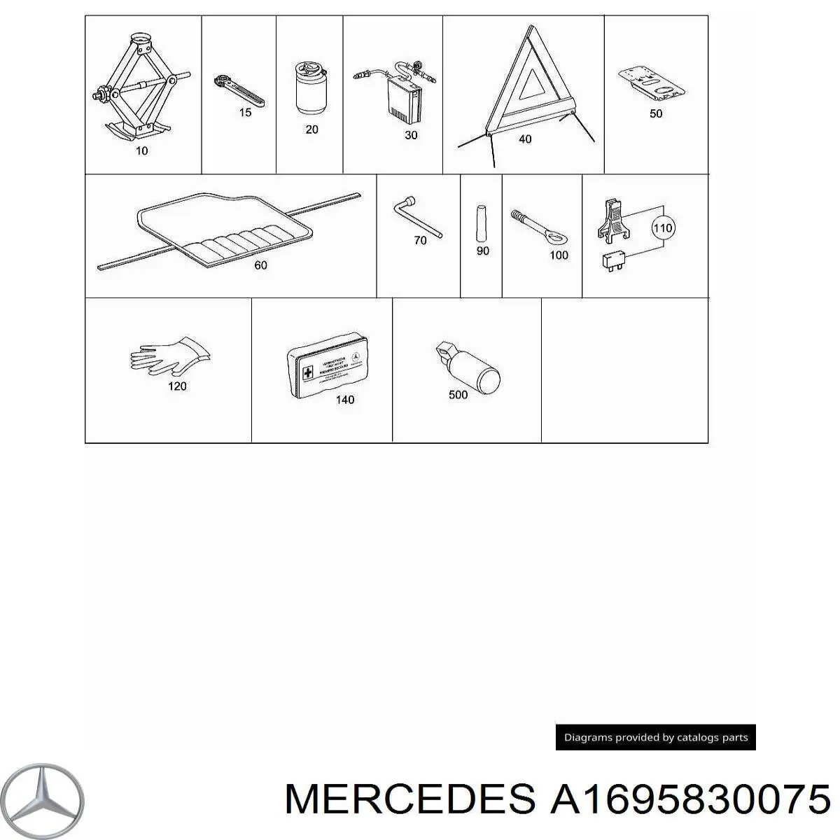 Купити A1695830075 Mercedes 
