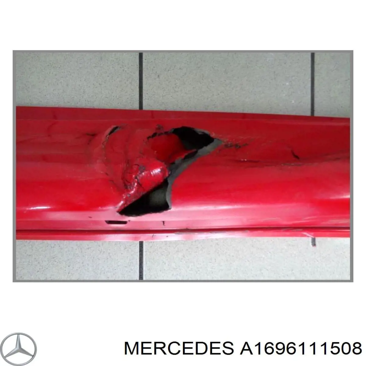 Накладка зовнішня (молдинг) порога, лівий Mercedes A1696111508 ціна, від 82.35 USD