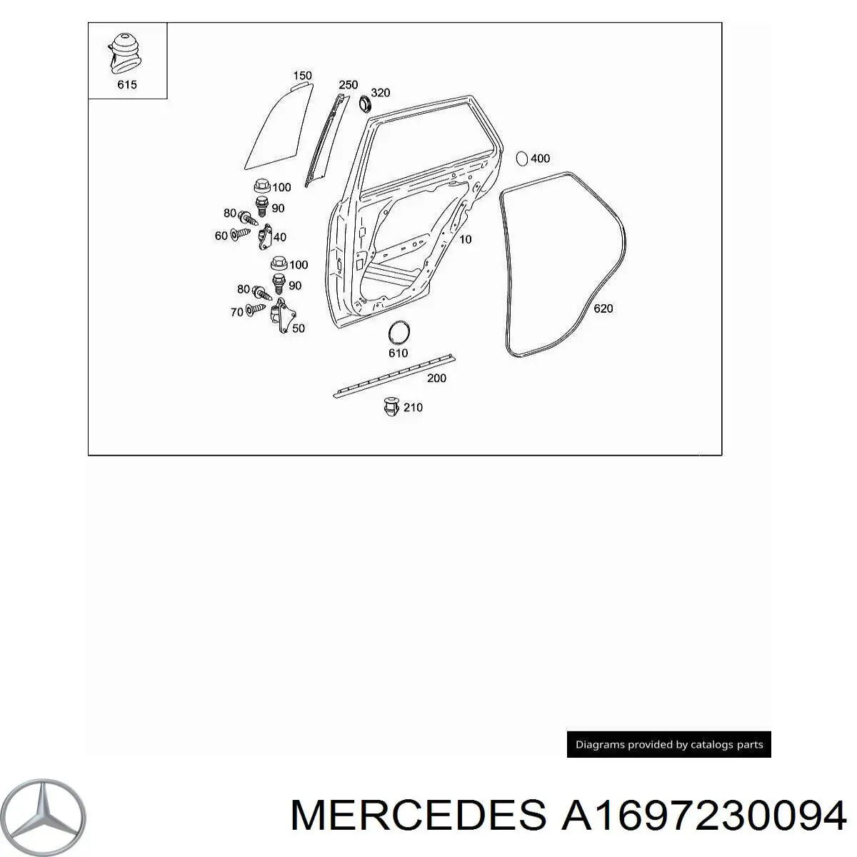 Купити A1697230094 Mercedes 