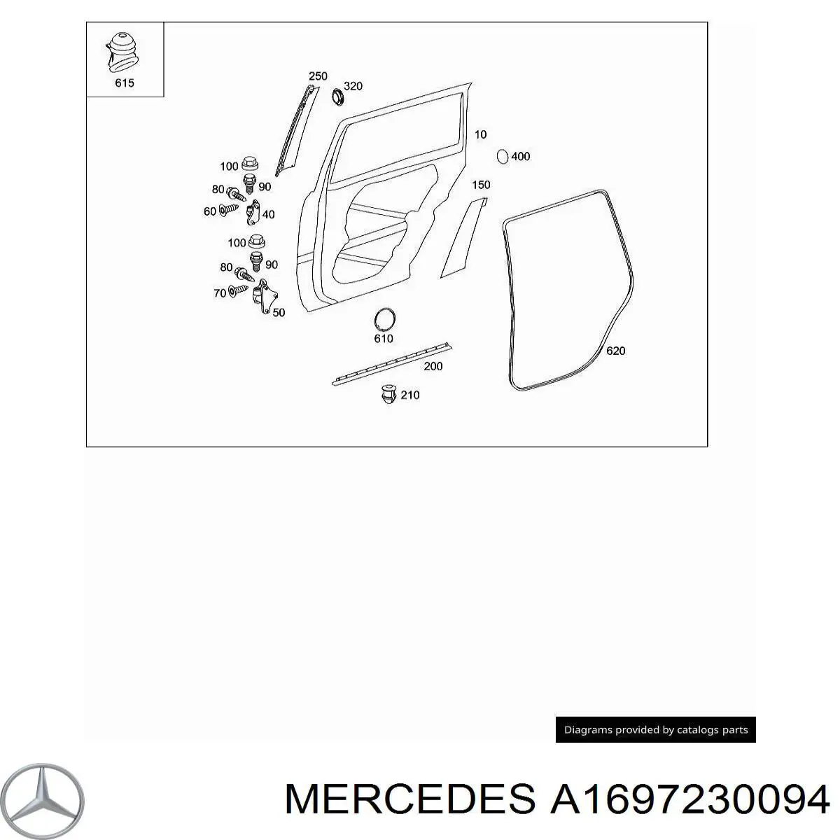  Mercedes A1697230094 ціна, від 6.17 USD