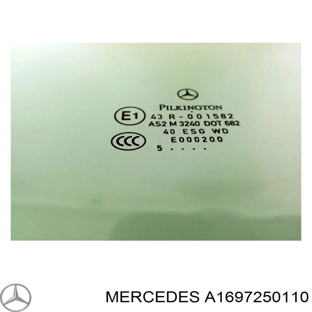 Купити A1697250110 Mercedes Скло та ущільнювачі скла вітрового правого/лівого