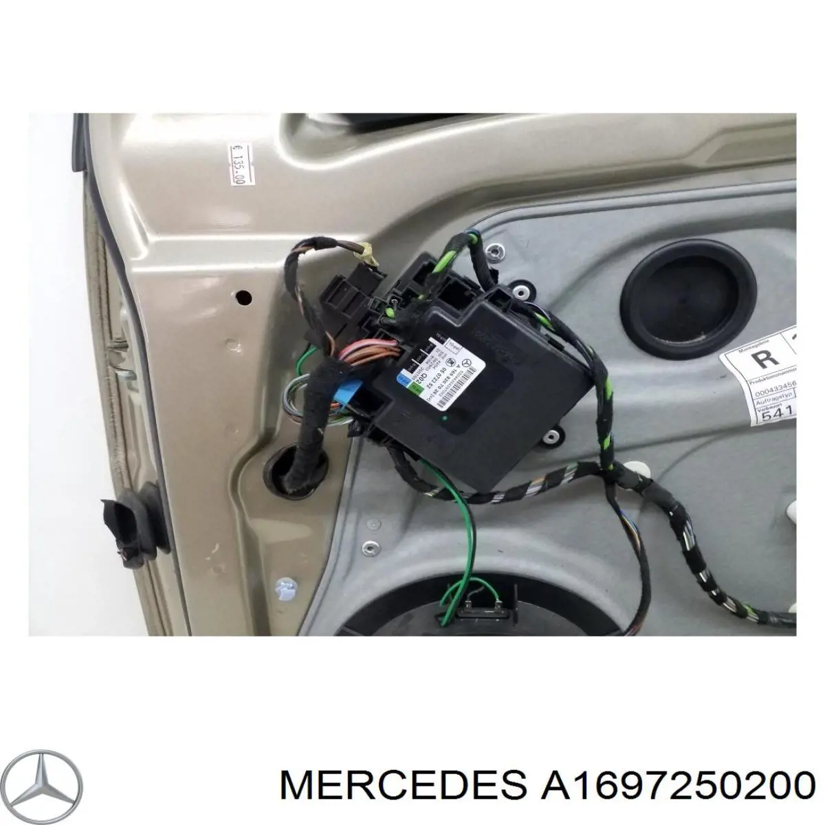 Купити A1697250200 Mercedes Скло передніх дверей, правою