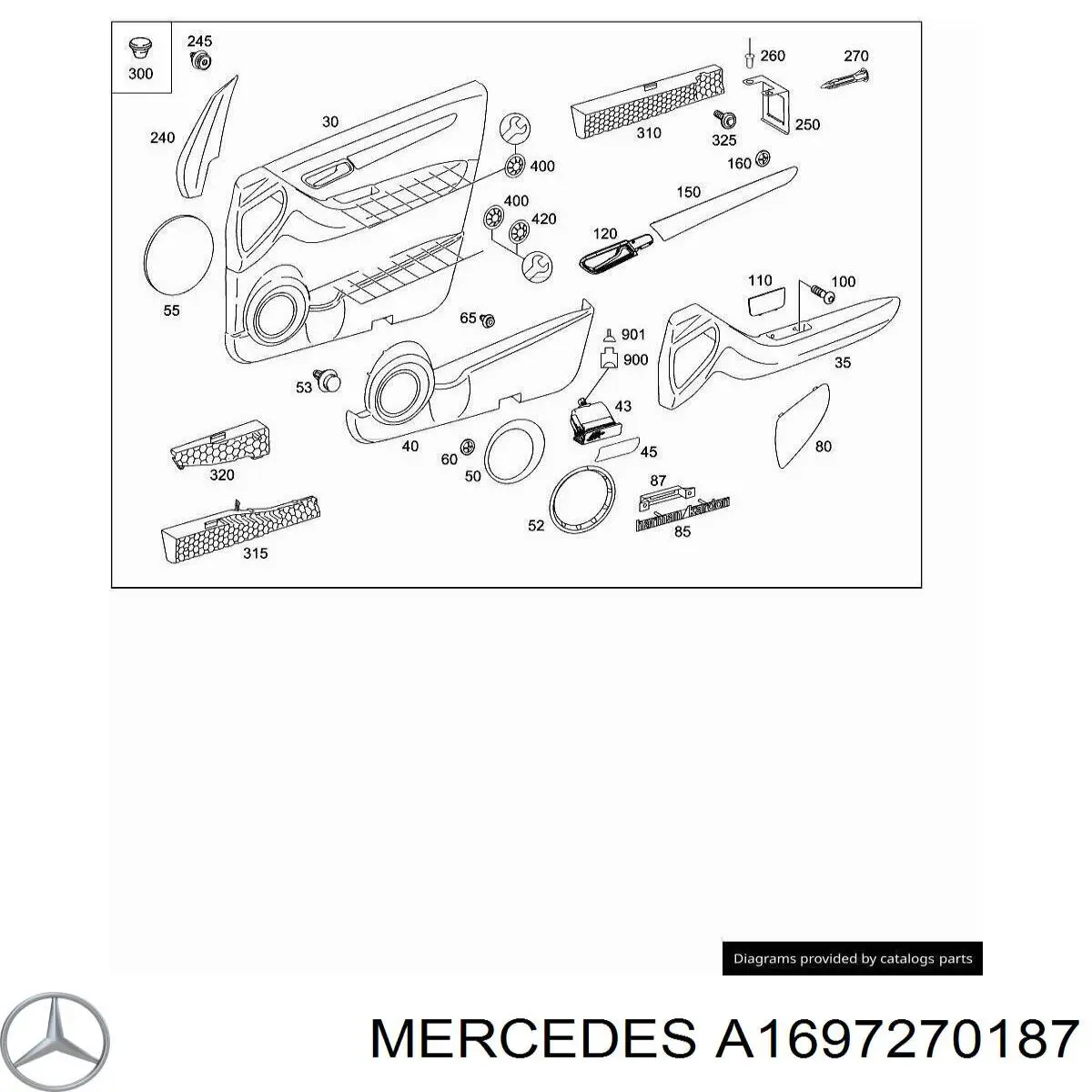  Mercedes A1697270187 ціна, від 4.22 USD