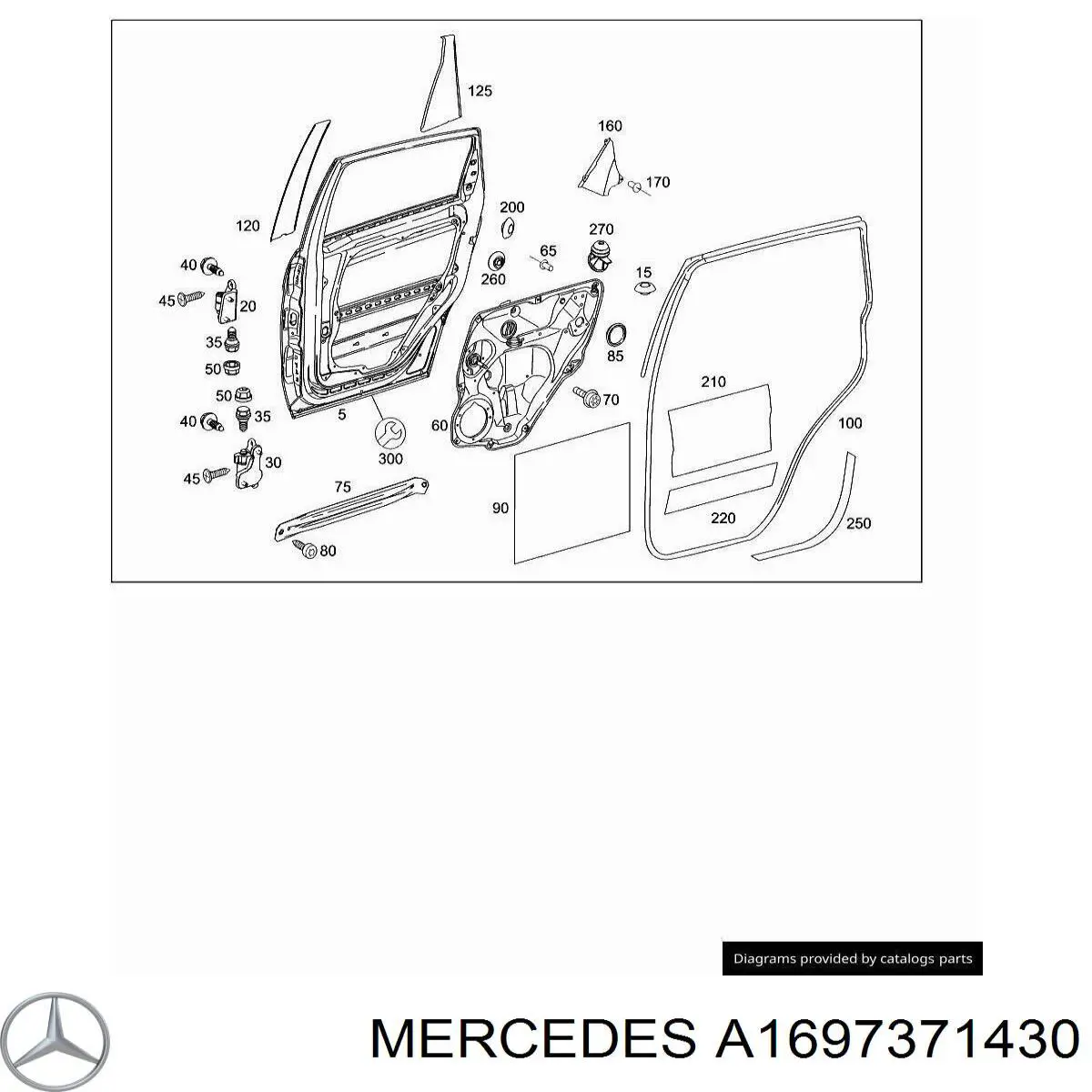  Mercedes A1697371430 ціна, від 42.33 USD