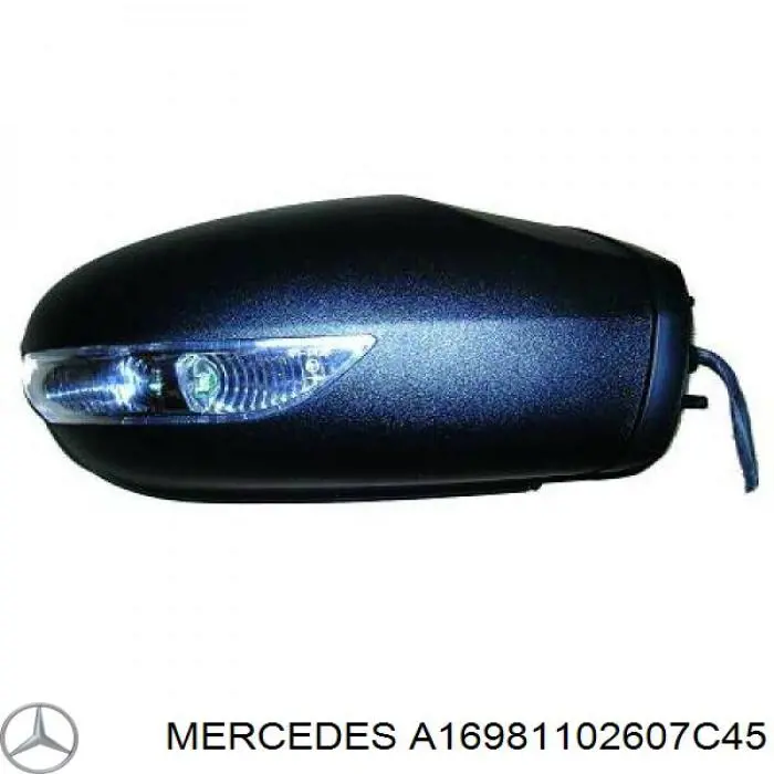 Накладка правого дзеркала заднього виду Mercedes A16981102607C45 ціна, від 6.73 USD
