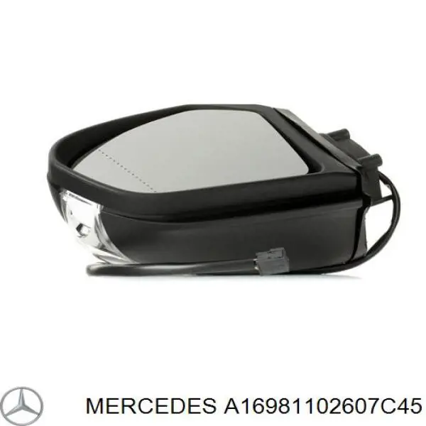 A16981102607C45 Mercedes Накладка дзеркала заднього виду, права