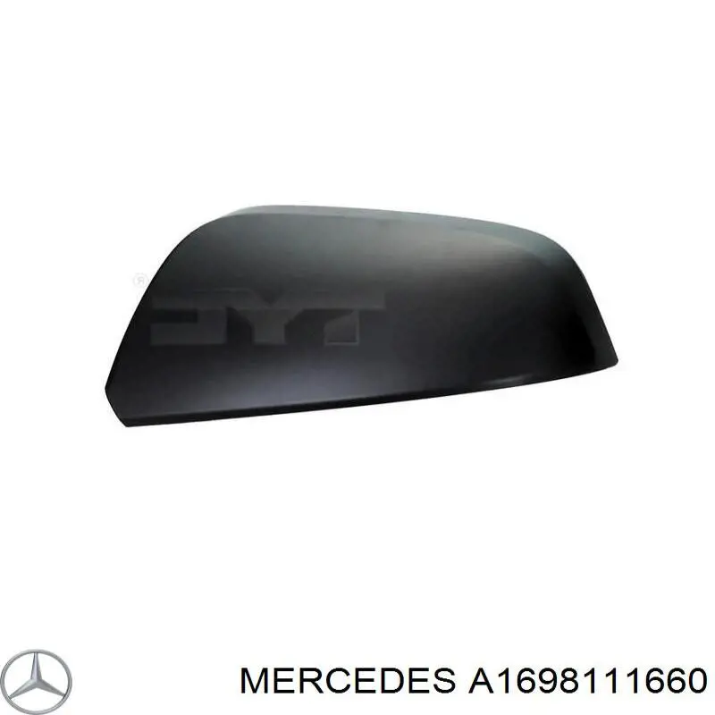 Накладка правого дзеркала заднього виду Mercedes A1698111660 ціна, від 36.49 USD