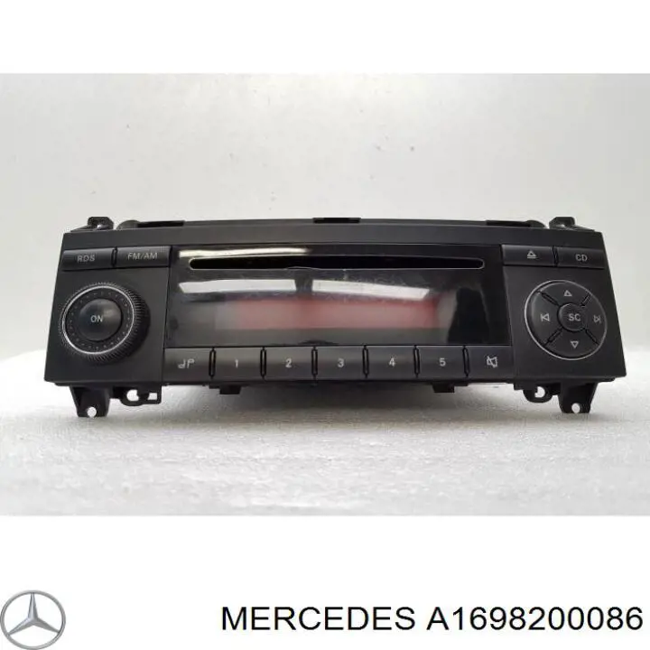 Магнітола (радіо AM/FM) Mercedes A1698200486 ціна, від 50.67 USD