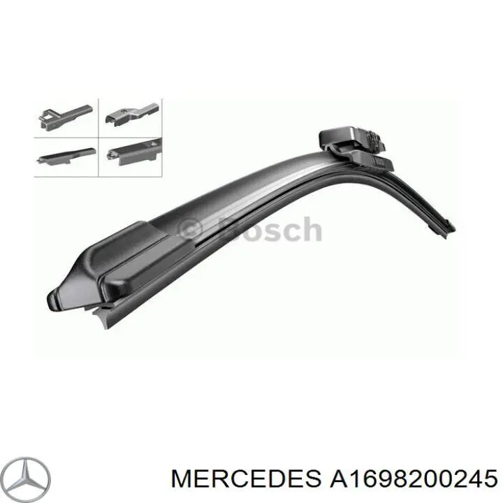 Щітка-двірник лобового скла, комплект з 2-х шт. Mercedes A1698200245 ціна, від 28.44 USD
