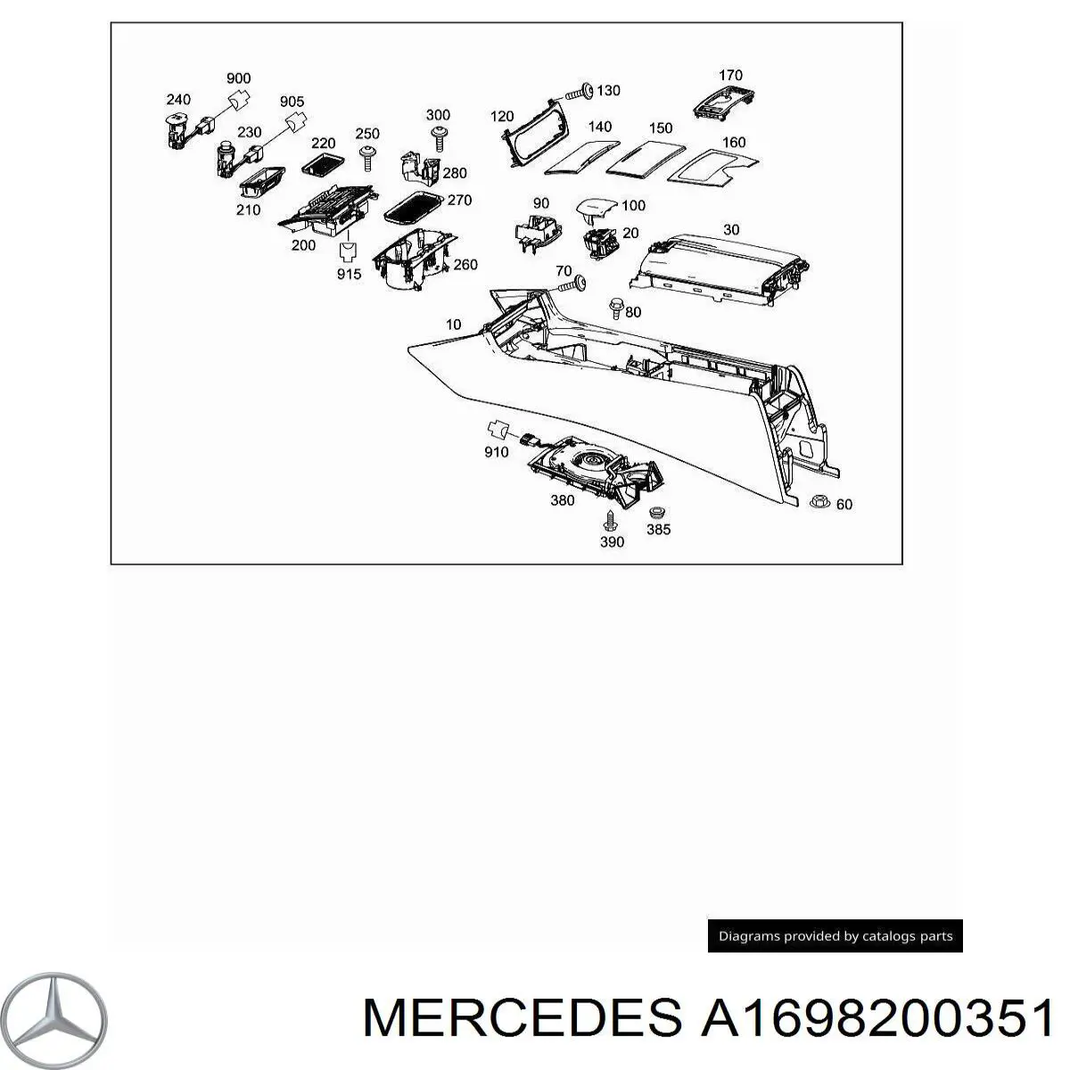 Купити A1698200351 Mercedes 