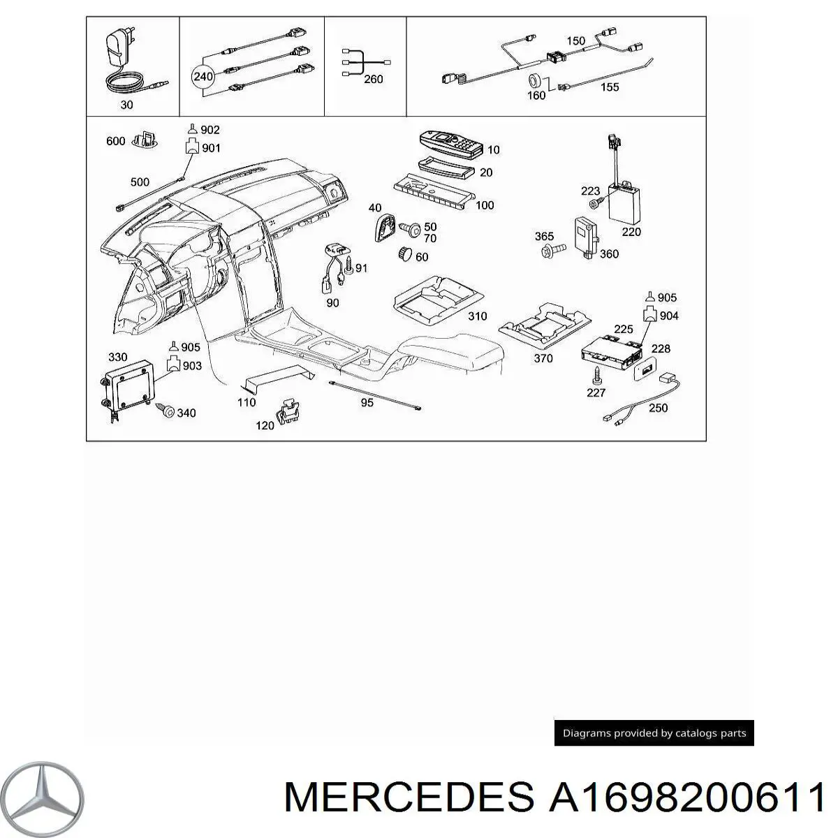 A1698200611 Mercedes 