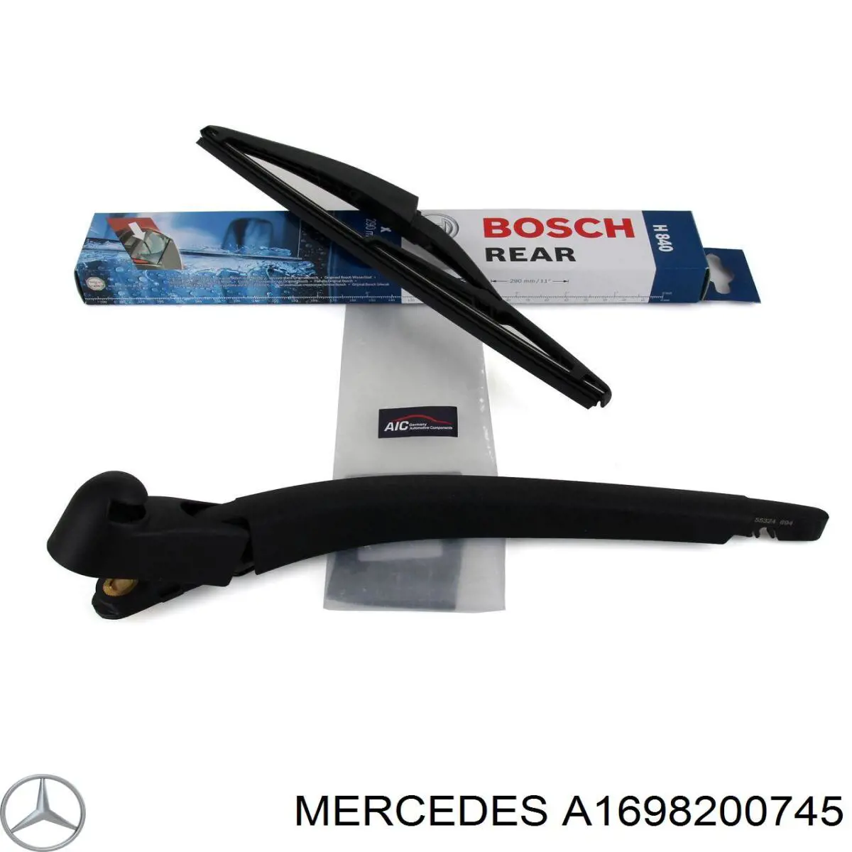 Купити A1698200745 Mercedes Щітка задня