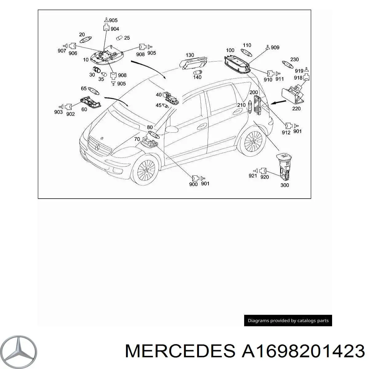 A1698201423 Mercedes 