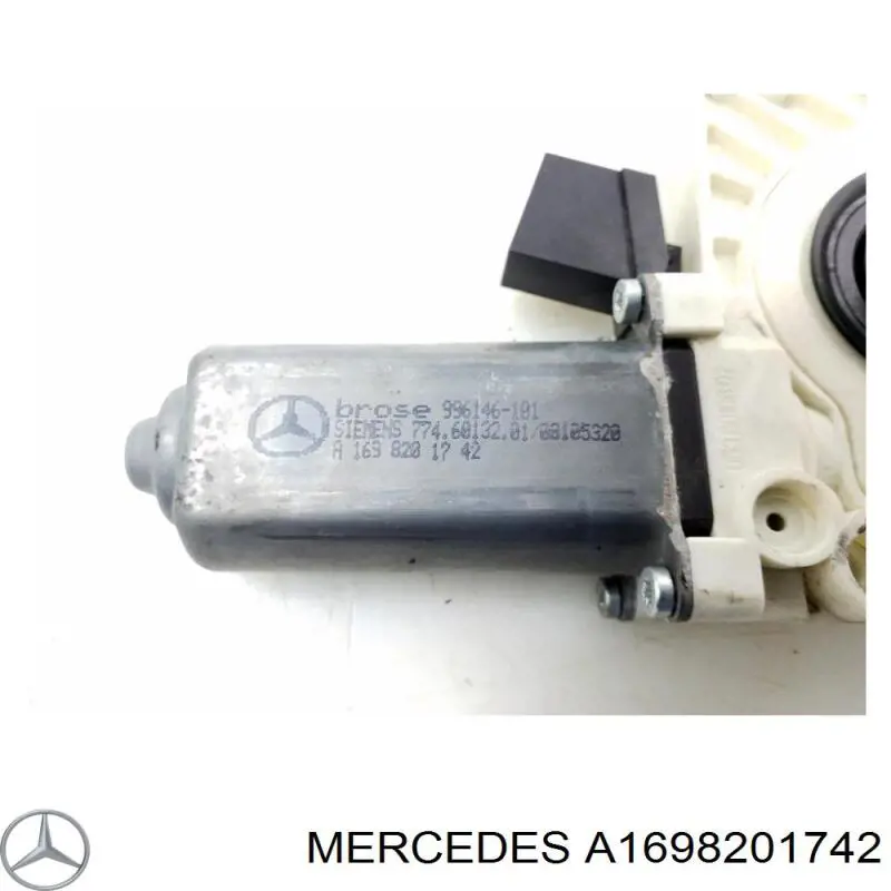 A1698201742 Mercedes Мотор склопідйомника водійських дверей