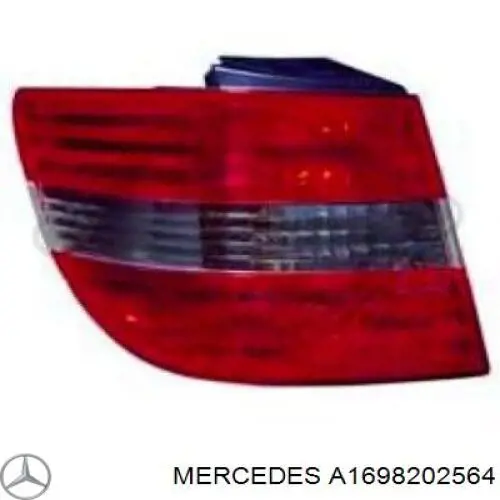 A1698202564 Mercedes Задній лівий зовнішній ліхтар