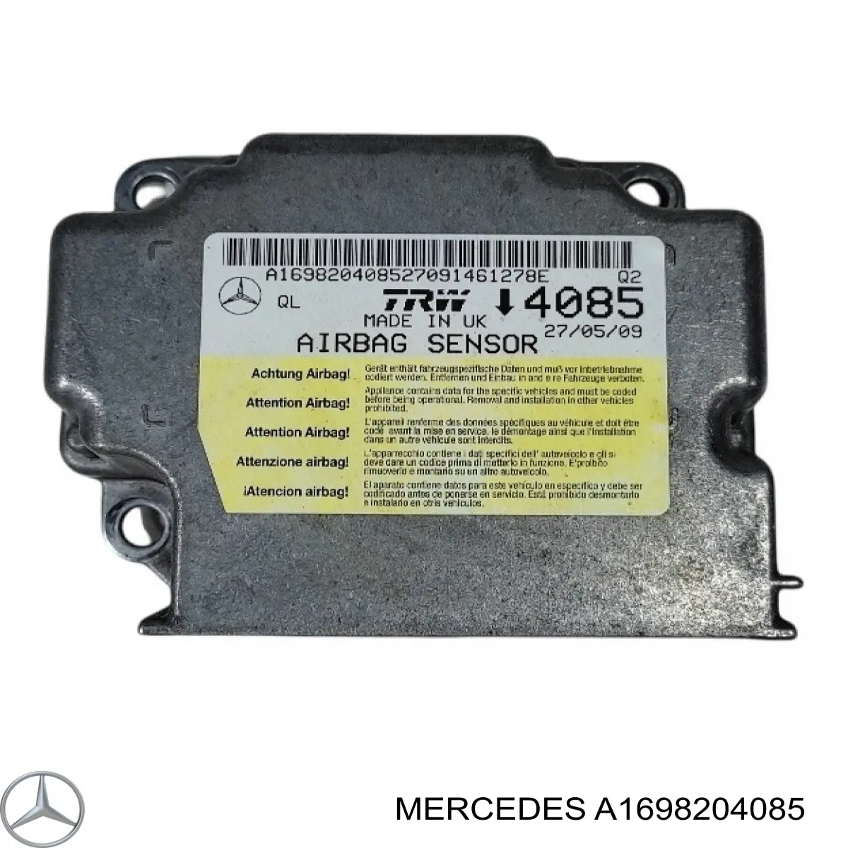 A1698204085 Mercedes Модуль-процесор управління подушки безпеки