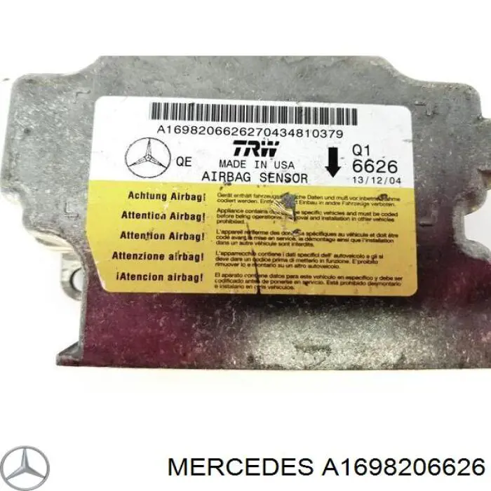 Модуль-процесор керування подушки безпеки Mercedes A1698201326 ціна, від 22.80 USD