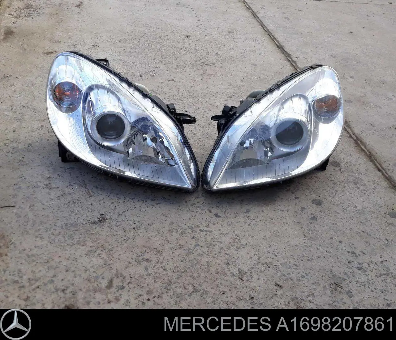 Купити A1698207861 Mercedes Права блок фара